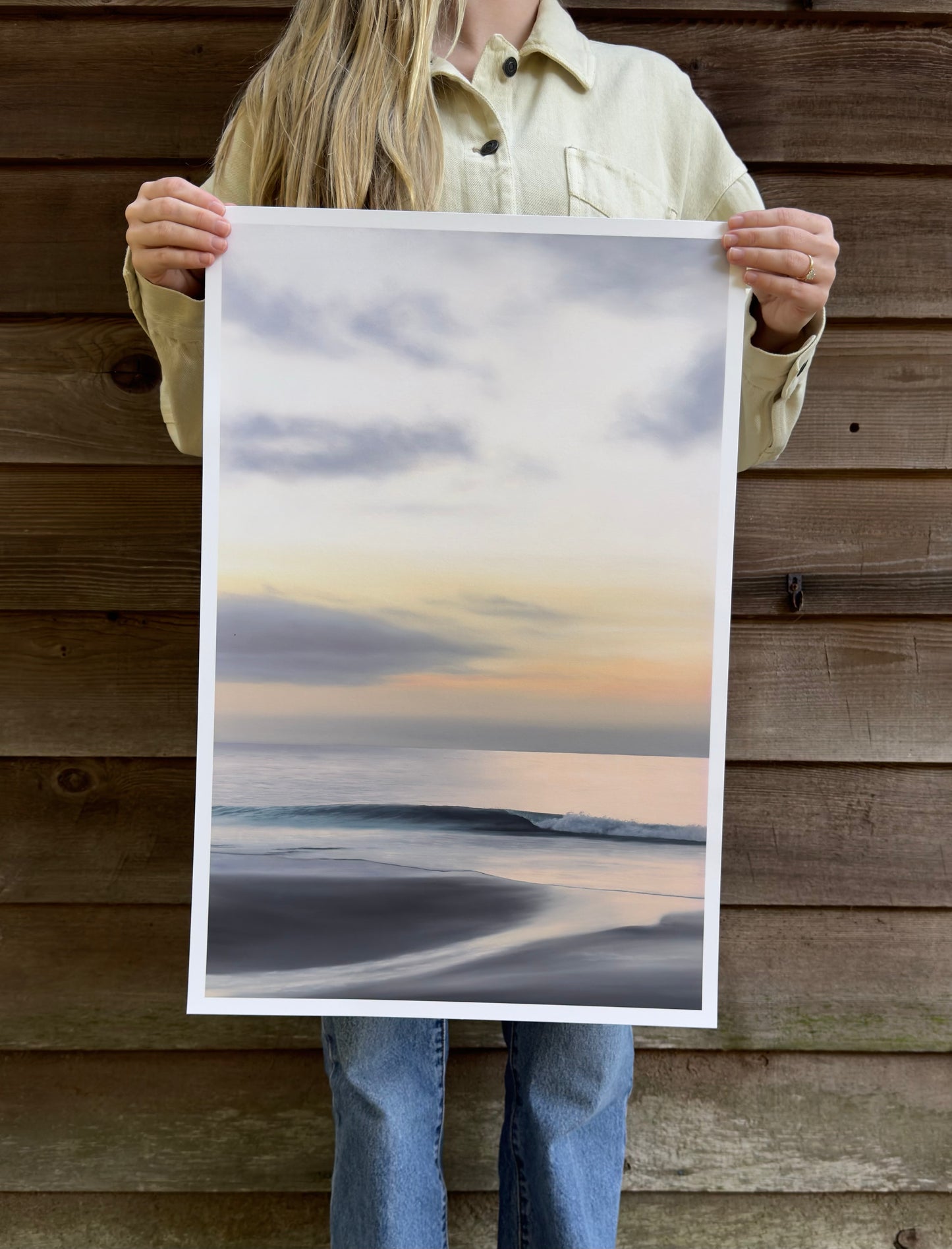 an oil painting of a sunrise on the outer banks of North Carolina made into a limited edition print