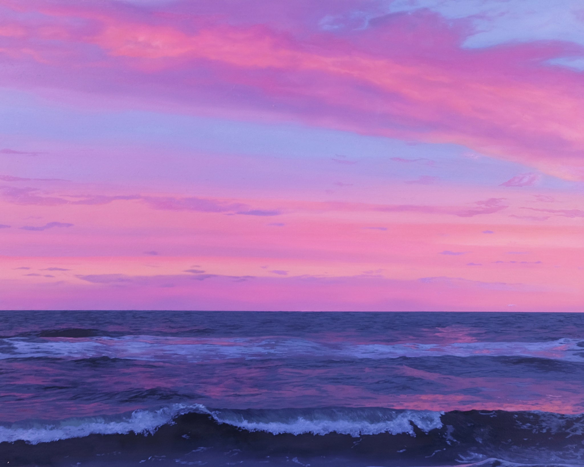 Pink Sky Seascape Print